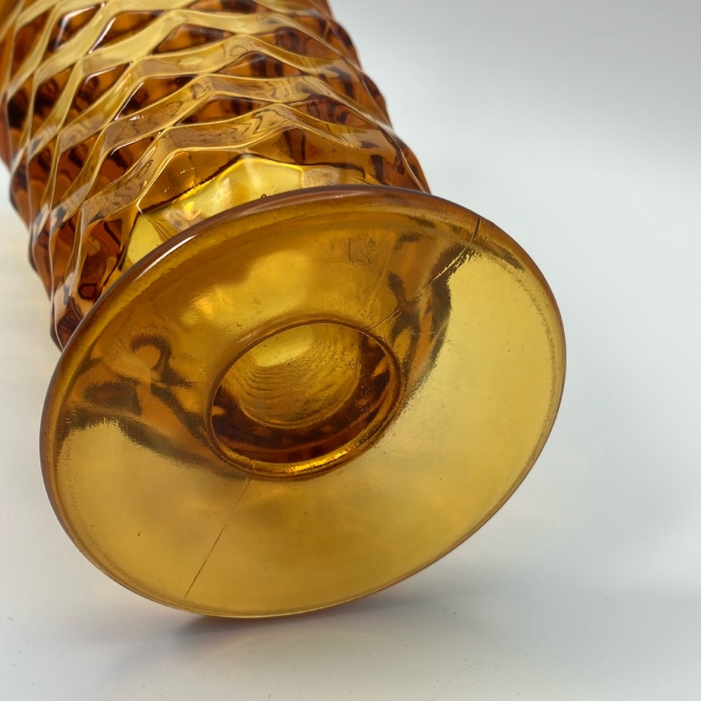 Mid-Century Amber Cubist Colony Tea Glass - Picture 6 of 9